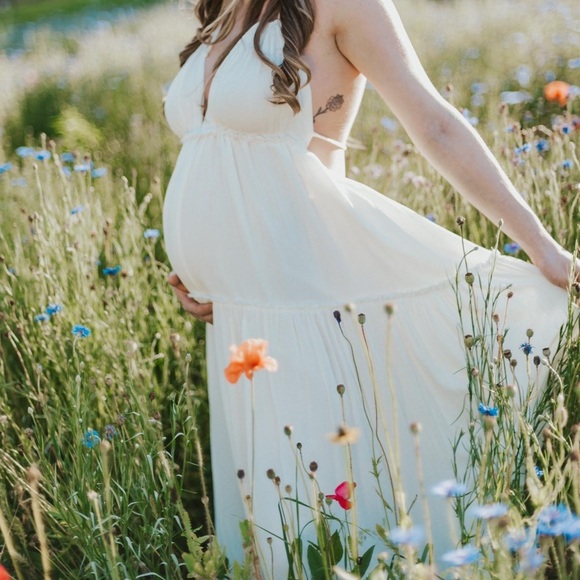 Pink Lily Daybreak Skyline Boho Halter Dress - Picture 2 of 8